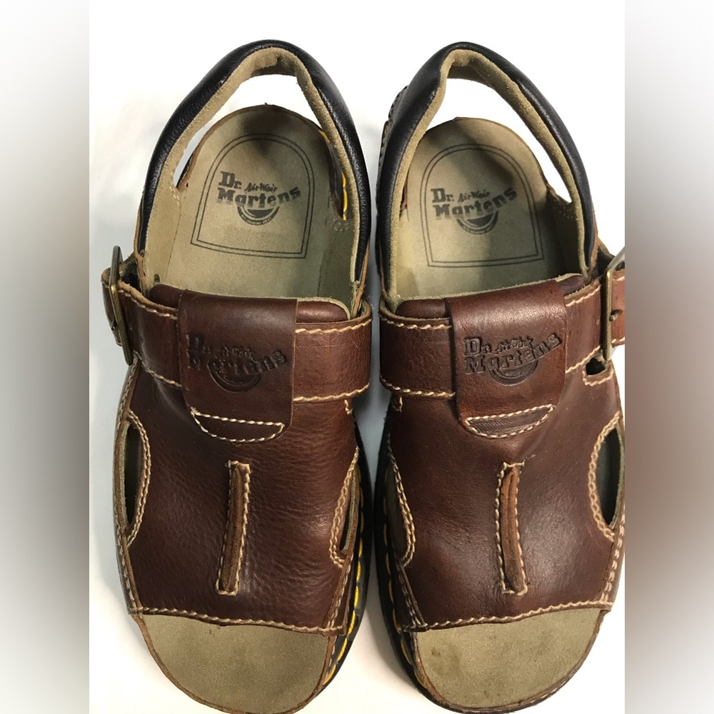 Dr. Martens Vintage Fisherman leather brown sandals - Picture 4 of 13